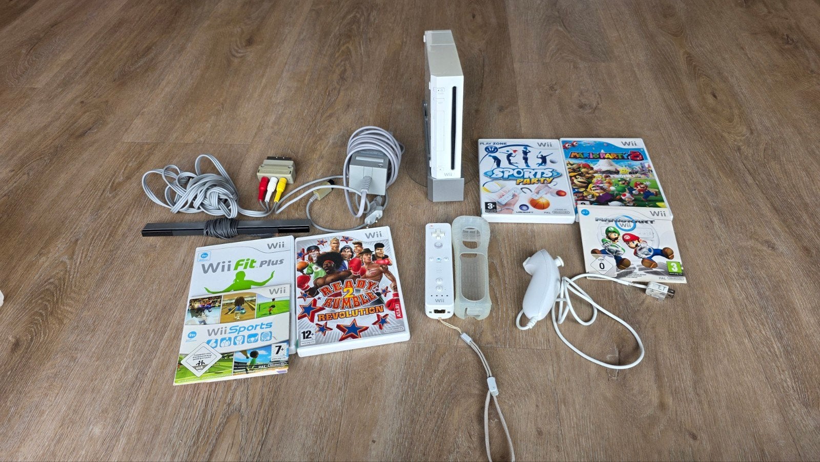 Nintendo Wii diverse spellen Mario Party, Mario Kart, Ophalen, Gebruikt, Met 1 controller