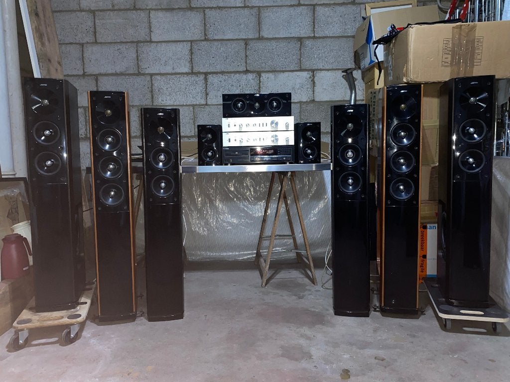 Jamo S 608 en S 606 speakers, Ophalen, Gebruikt, 60 tot 120 watt, Surroundset