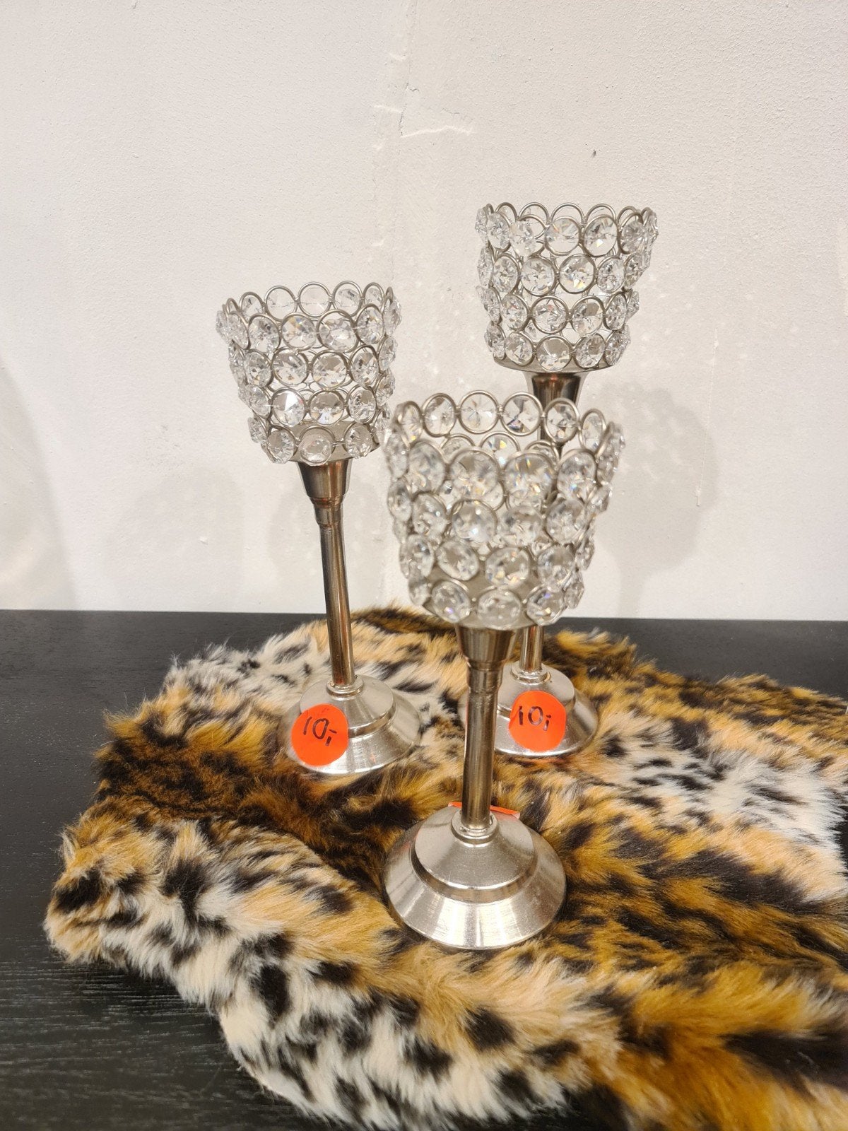 New Baroque waxinelichtjes 3x uitgevoerd met steentjes €25, Ophalen, ., Nieuw, .