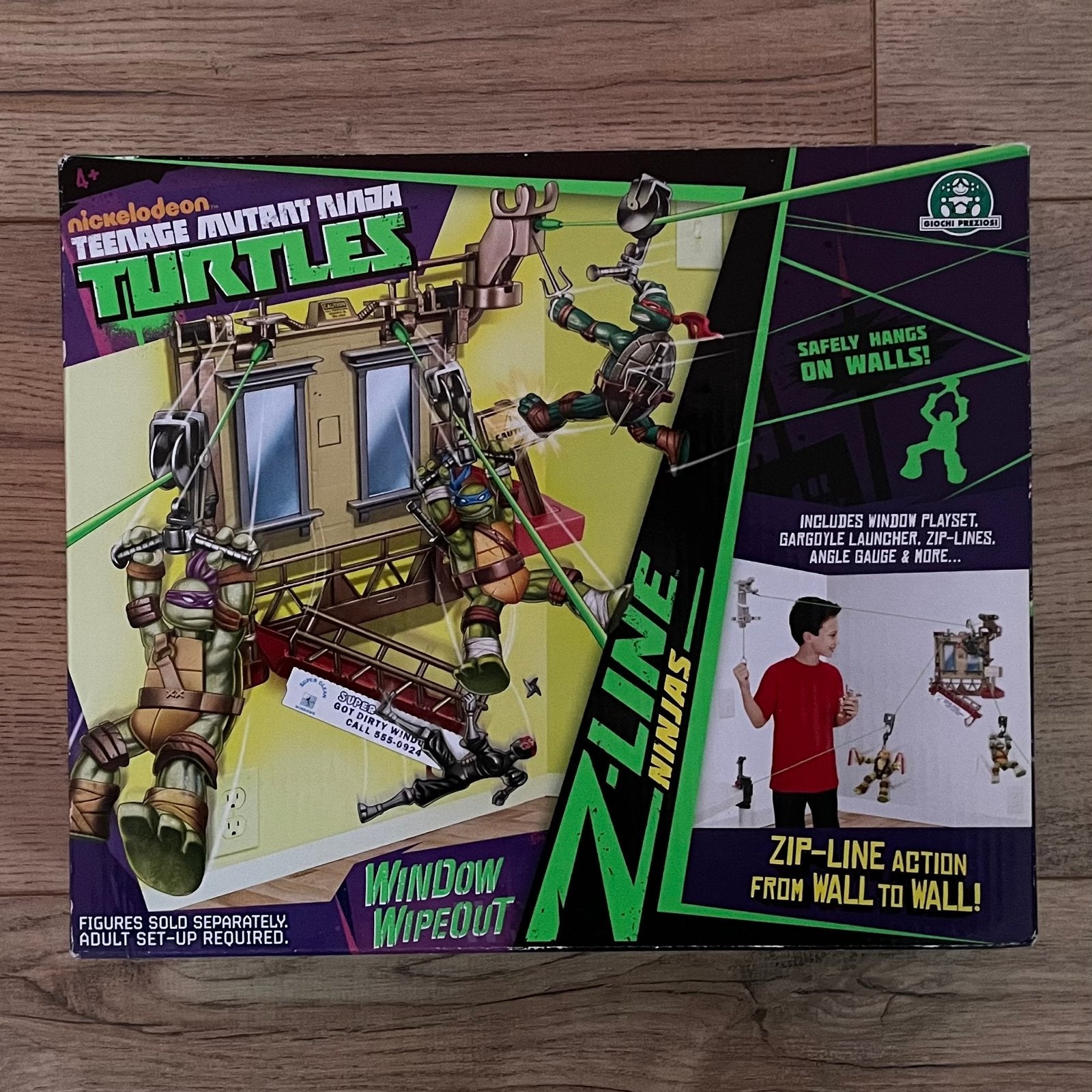 TMNT Z-Line Ninjas Window Wipeout Speelset, Ophalen of Verzenden, Nieuw