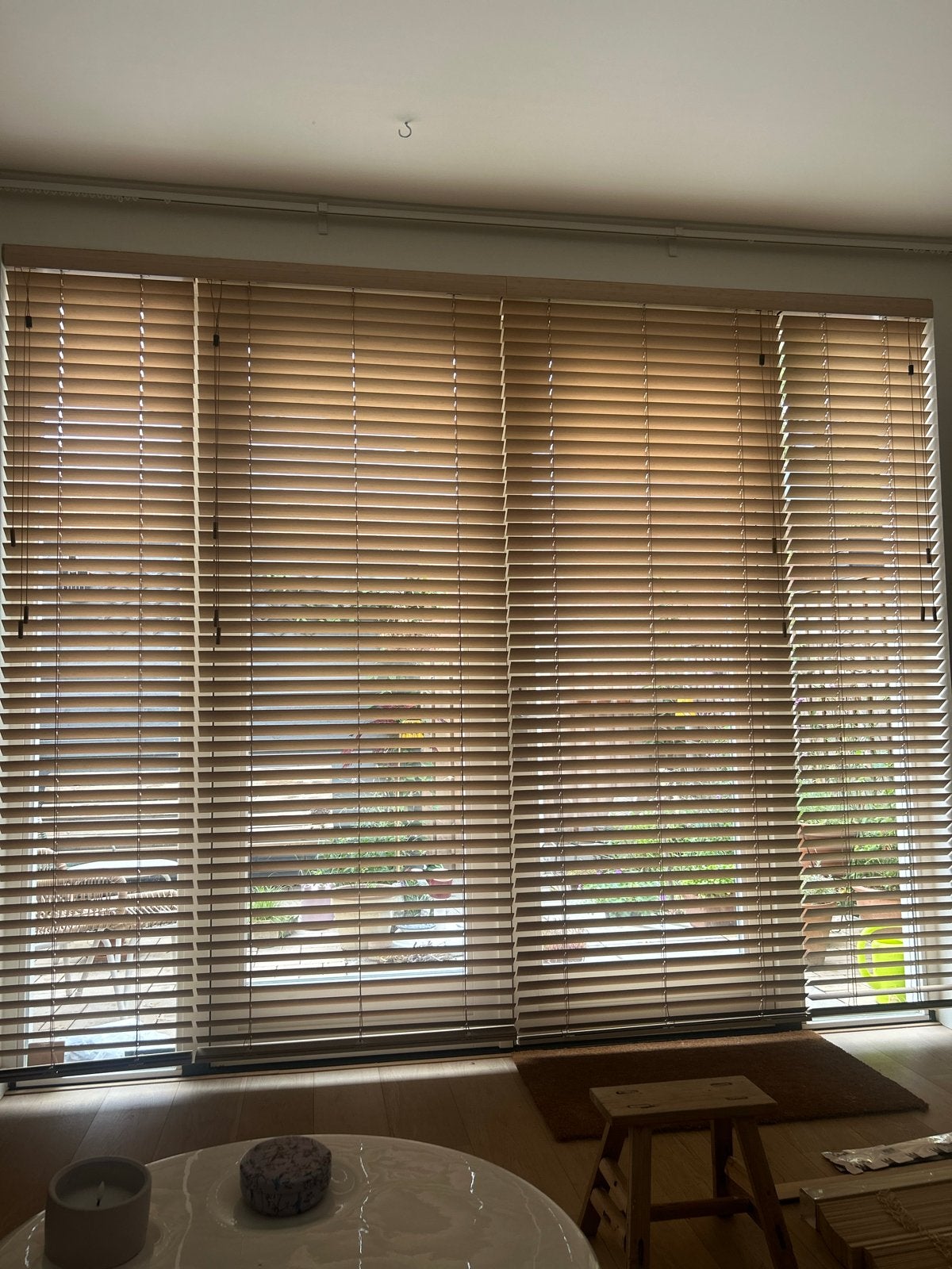 Lichte Bamboe Luxaflex Jaloezieën - Zo goed als nieuw, Beige, Ophalen of Verzenden, Zo goed als nieuw, Bamboe
