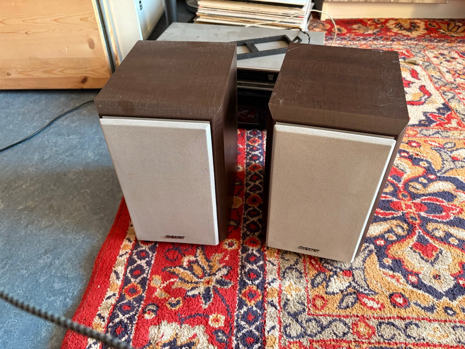 nice sony stereo speakers set, Ophalen, Gebruikt, Minder dan 60 watt, Sony