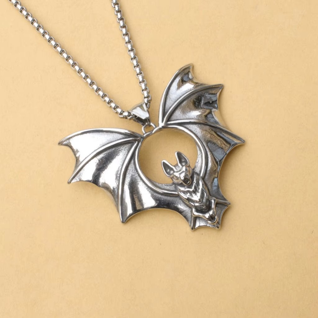 Vleermuis Ketting, Verzenden, Nieuw, Zilver, Overige materialen