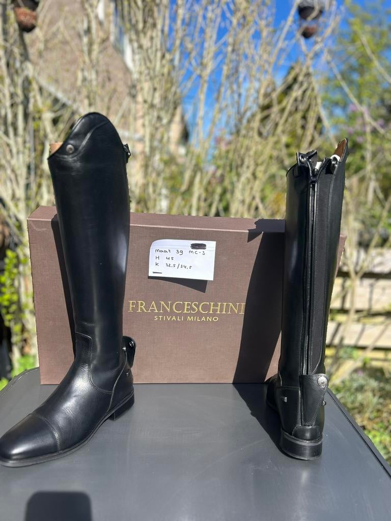 Zwart leren rijlaarzen nieuw maat 39, Dieren en Toebehoren, Paardrijkleding, Ophalen of Verzenden, Nieuw, Dressuur, Schoeisel