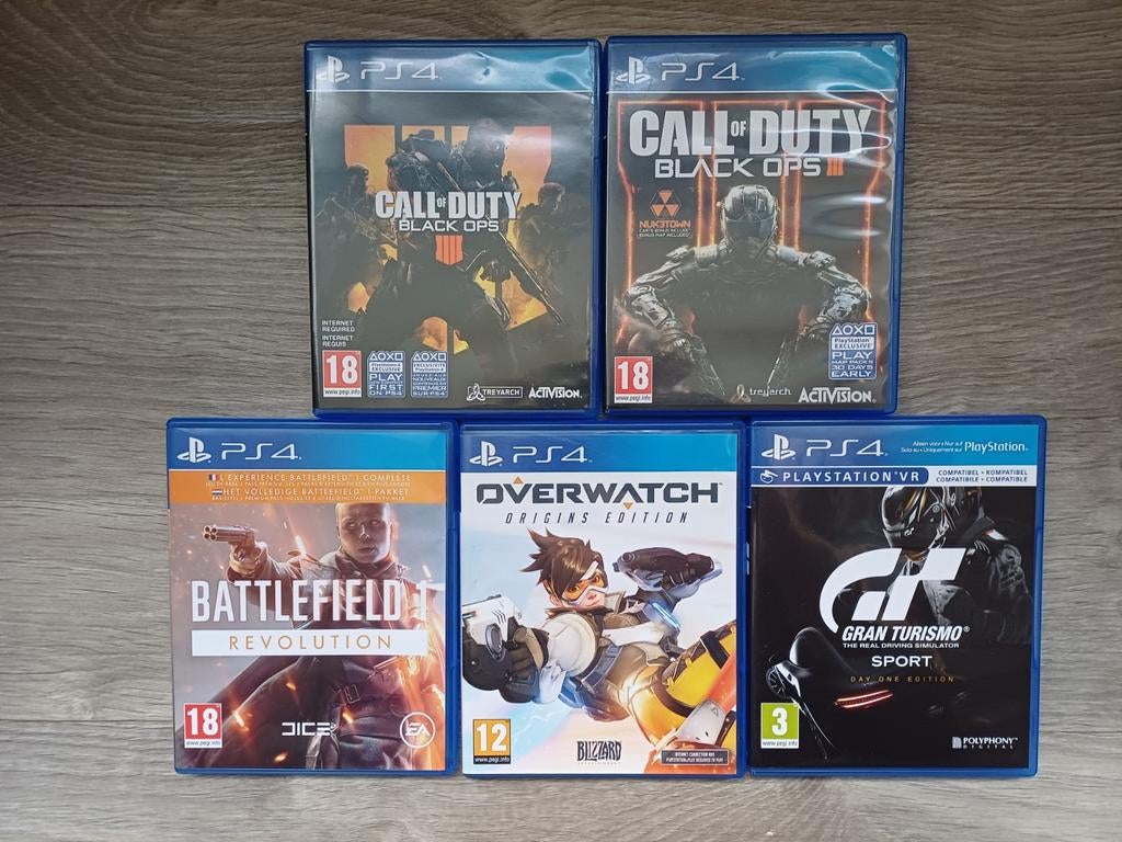Ps4 spellen playstation 4 Call of Duty Overwatch GTA V, Ophalen, Vanaf 18 jaar, Shooter, 1 speler