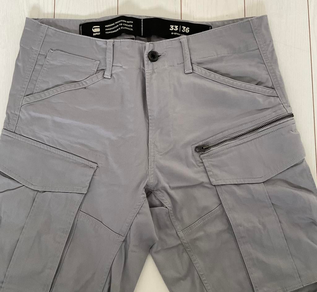 G-Star Cargo Broek W33 L36 - Zo goed als nieuw, Kleding | Heren, Ophalen of Verzenden, Zo goed als nieuw, Grijs