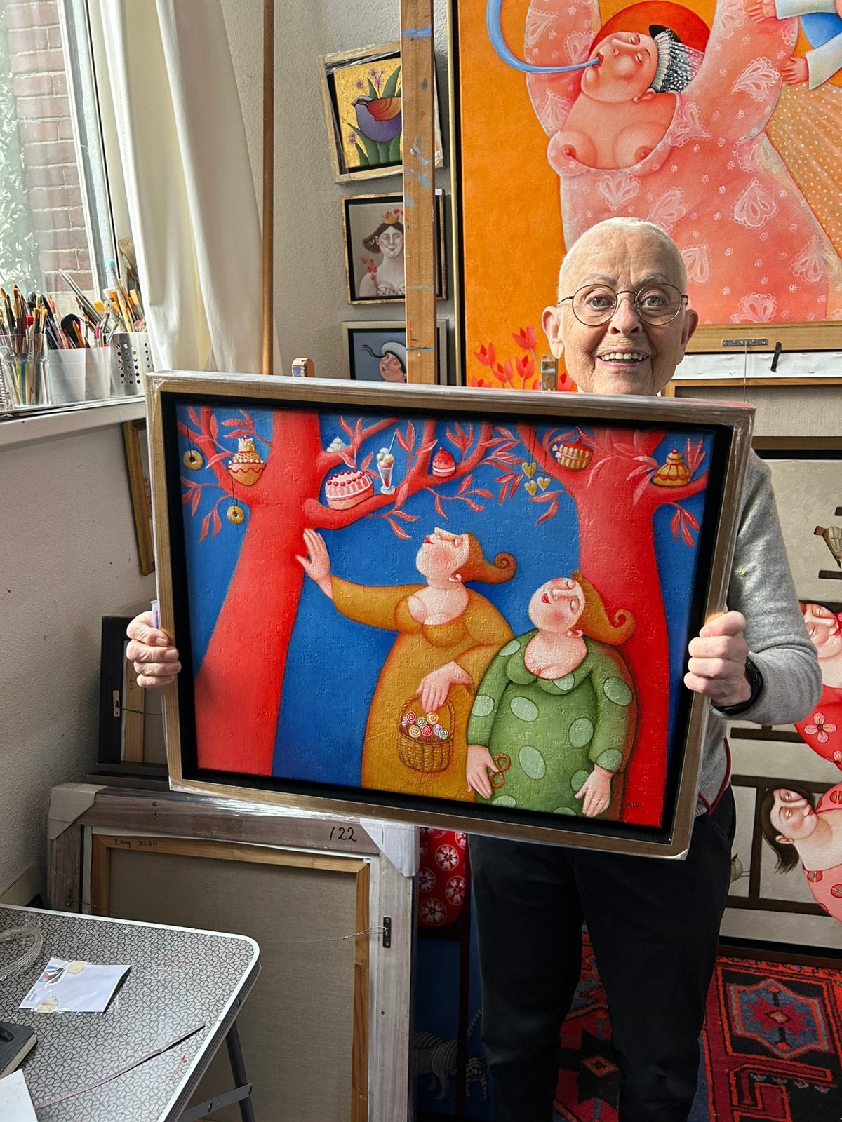 Ada Breedveld schilderij, Antiek en Kunst, Ophalen of Verzenden