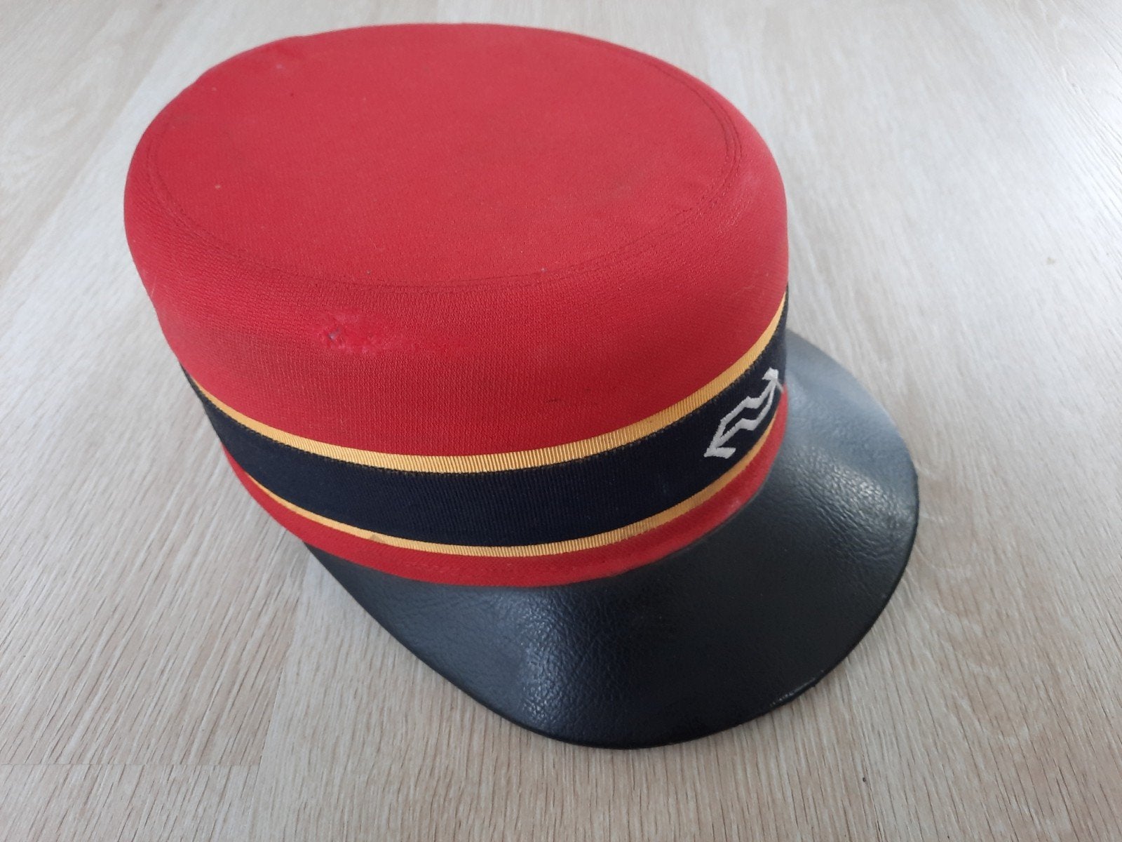 Vintage NS Hoofdconducteur Pet Jaren '70/'80 - Maat 56 cm, NS, Ophalen of Verzenden, Gedragen, Pet