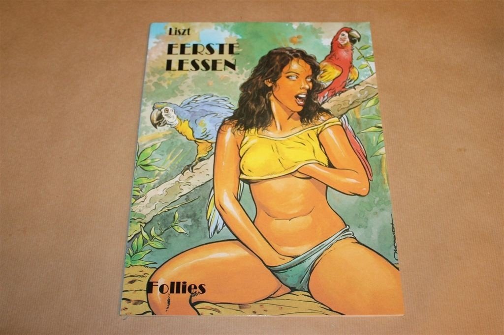 Eerste Lessen — Erotisch Stripalbum Follies 18, 5 Verhalen, Eén stripboek, Ophalen of Verzenden, Zo goed als nieuw