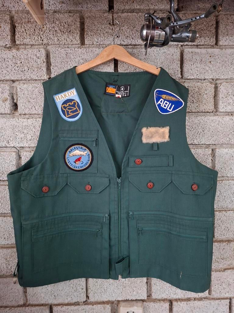 "Vintage Novelene vliegvisvest - Made in danmark, Watersport en Boten, Hengelsport | Vliegvissen, Ophalen of Verzenden, Overige typen