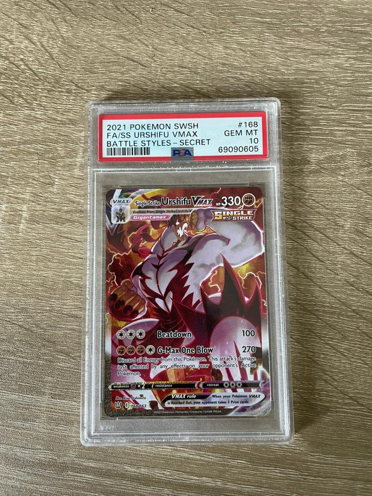Psa 10 singel strikeurshifu vmax alt art 168/163, Ophalen of Verzenden