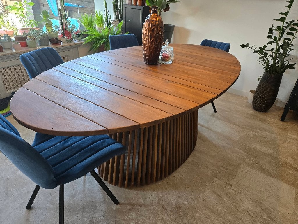 Eettafel te koop, Ophalen, 100 tot 150 cm, 200 cm of meer, Zo goed als nieuw