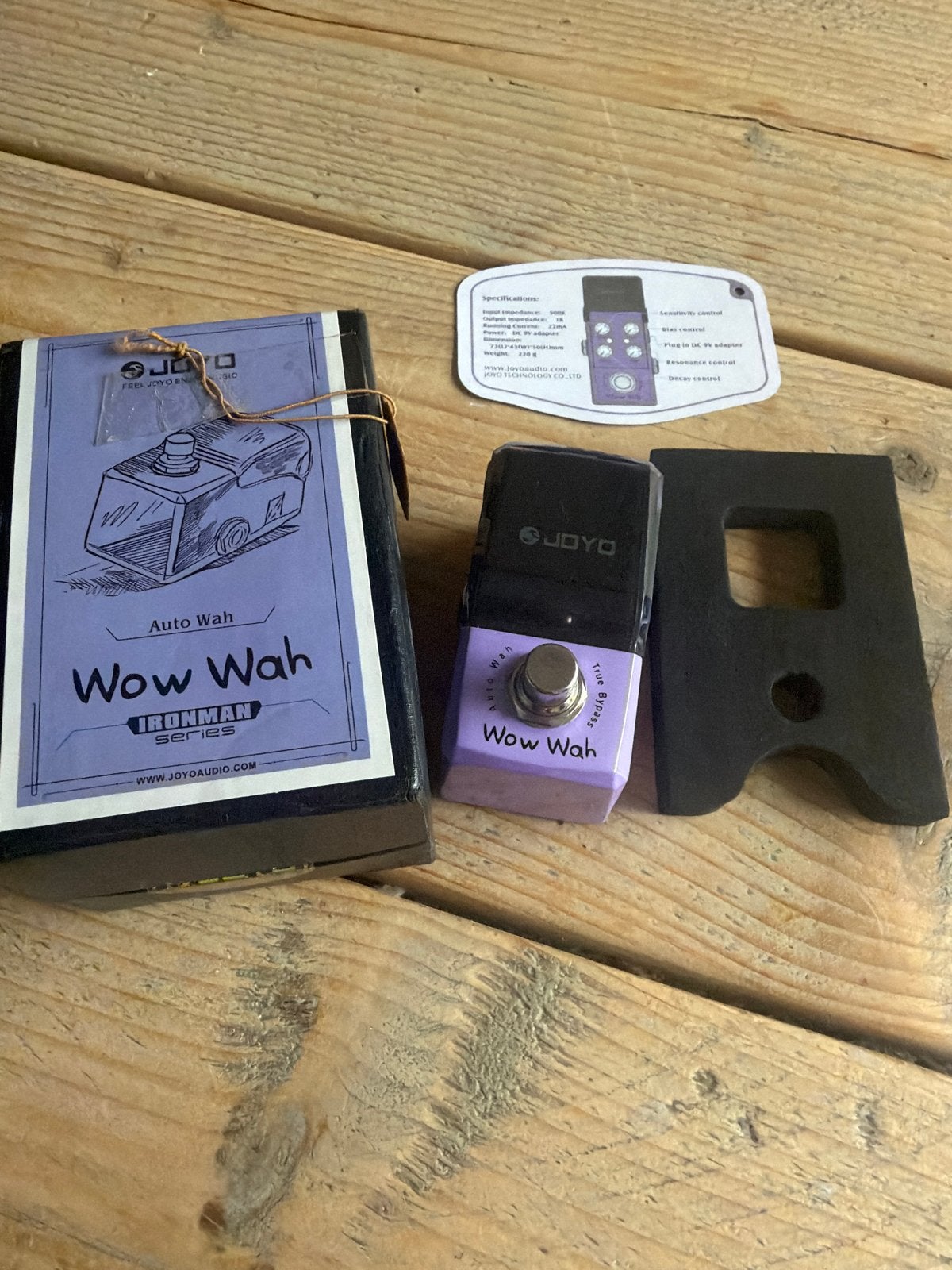 Joyo Wow Wah Auto Wah pedaal - Ironman Series, Ophalen of Verzenden, Zo goed als nieuw, Wah Wah