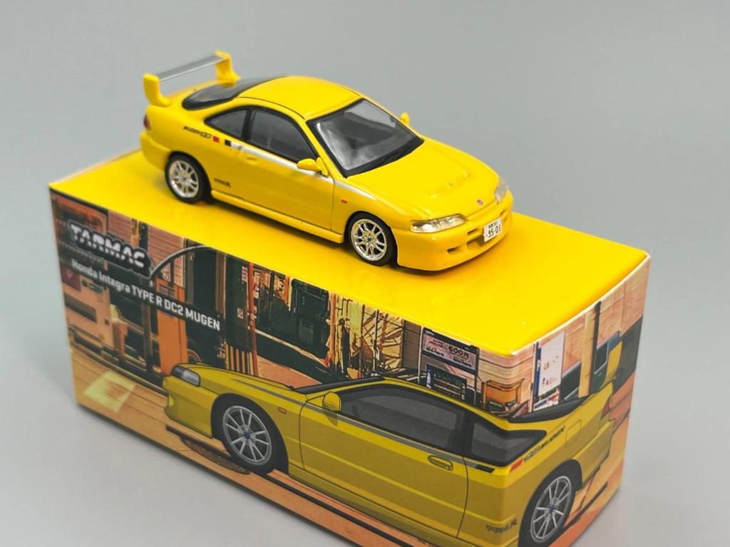 Honda Integra Type R DC2 Mugen van Tarmac 1/64 geel, Ophalen of Verzenden, Nieuw, Auto