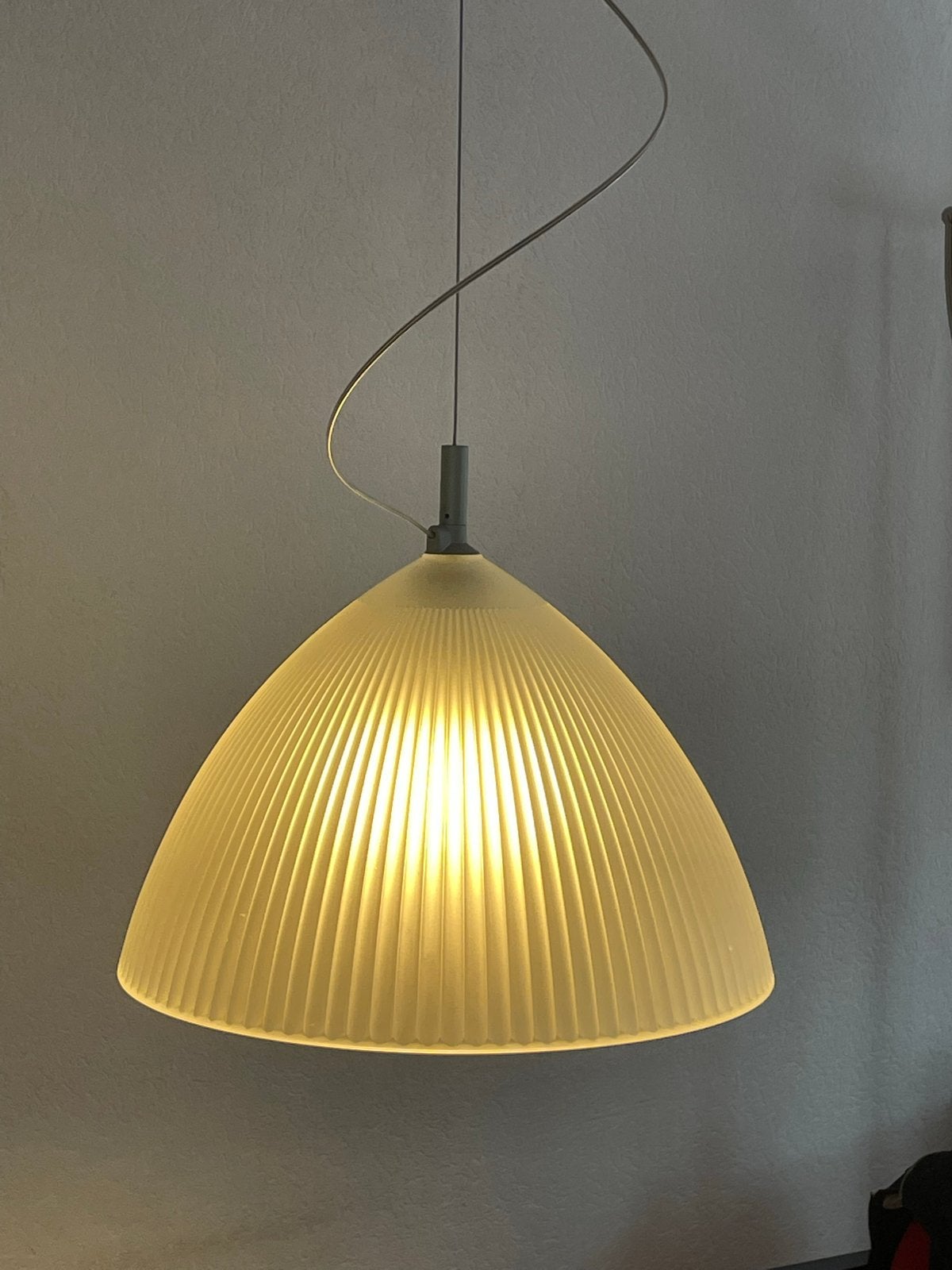 Lucitalia Milano Stressa-G Glazen Hanglamp, Ophalen, Zo goed als nieuw, Glas, E27 (groot)