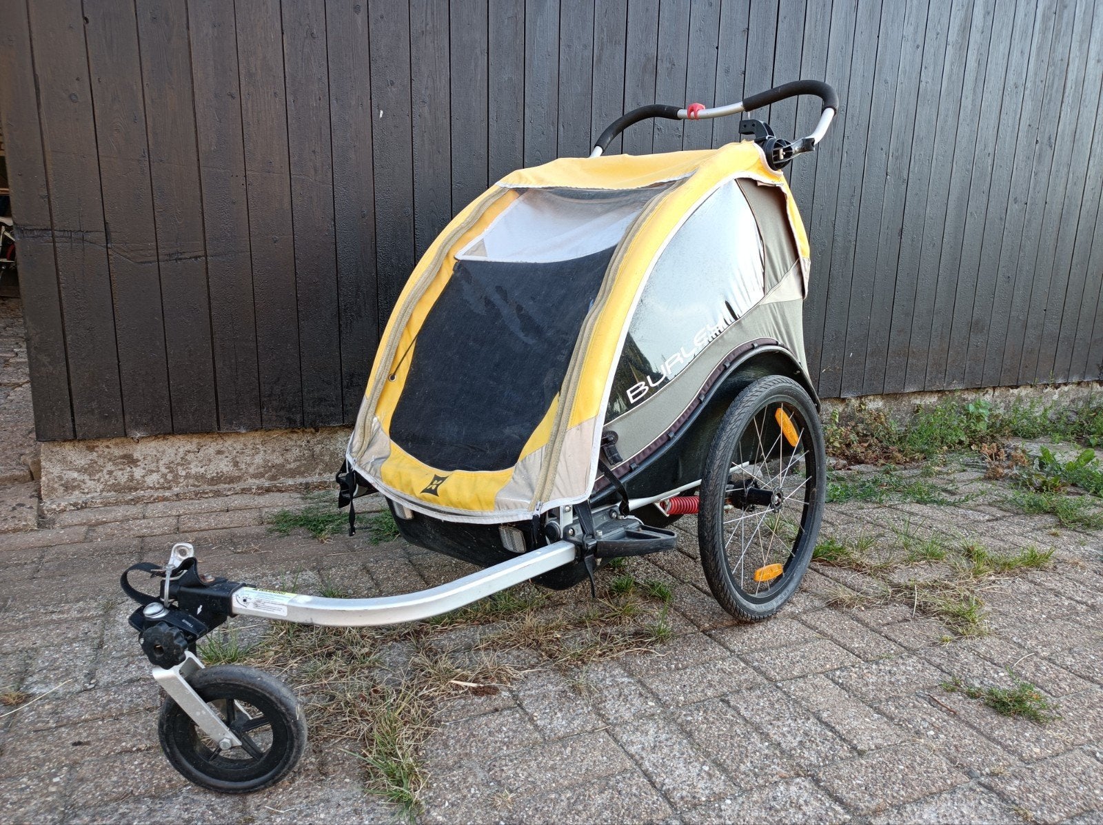 Burley Cub Fietskar - Kinderkar met vering, Ophalen, Kinderkar, Opvouwbaar