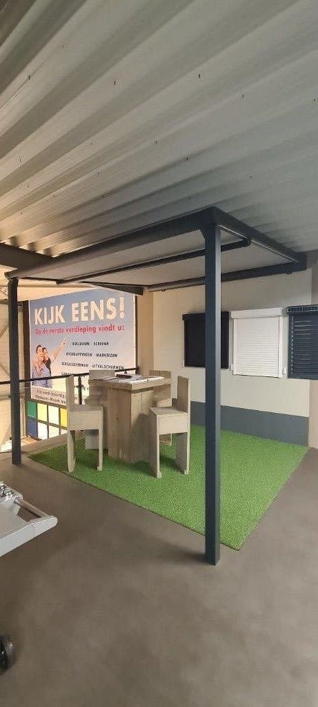 Zonwering op palen Brustor Pergola B128 P, Tuin en Terras, Ophalen, Overige typen, Elektrisch, Zo goed als nieuw