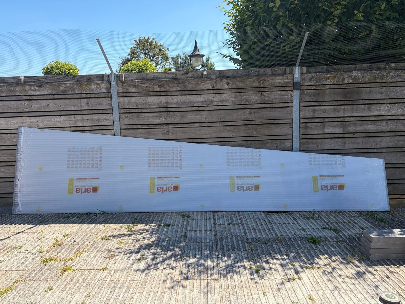 Nieuwe Polycarbonaatplaat  4.51m lang, Ophalen, Nieuw, Overige materialen, Minder dan 20 mm
