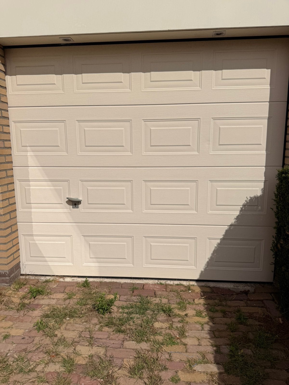 Sectional garagdeur novoferm, Ophalen, Garagedeur, Zo goed als nieuw, 120 cm of meer