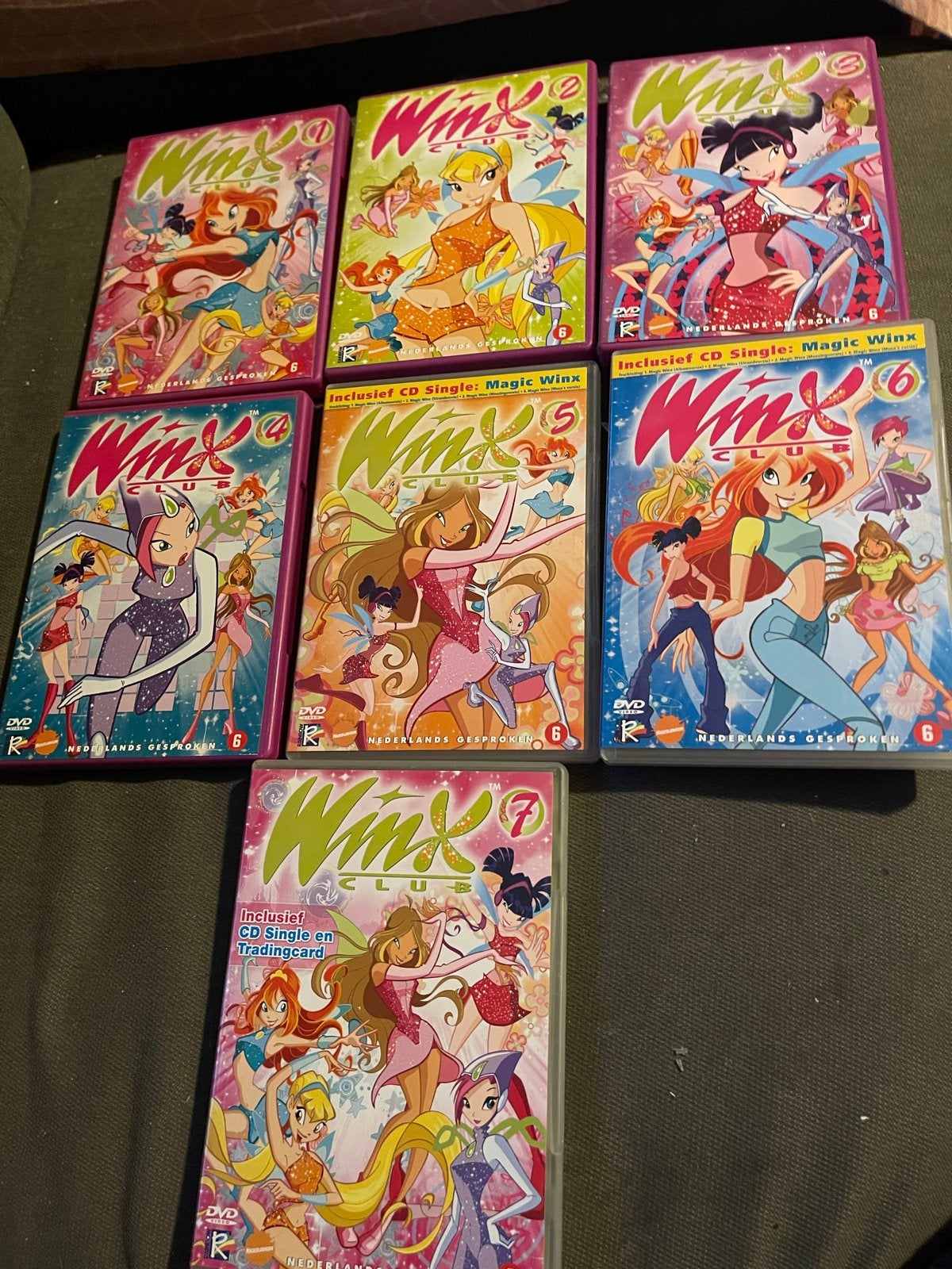 Winx Club DVD collectie - Seizoen 1 1 t/m 7, Animatie, Tv-serie, Vanaf 6 jaar, Gebruikt