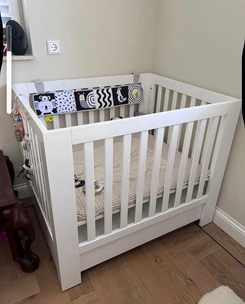 Kidsmill Alaska ledikant met Lade Wit Hoogglans, Ophalen, Gebruikt, Minder dan 140 cm, 70 tot 85 cm