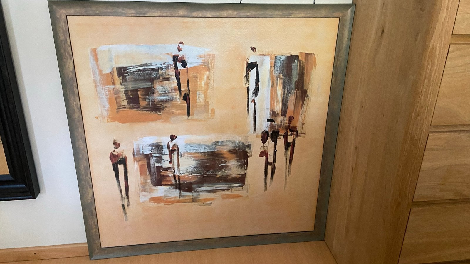 Schilderij "Now And Then II" van Sylvia Goebel, Ophalen