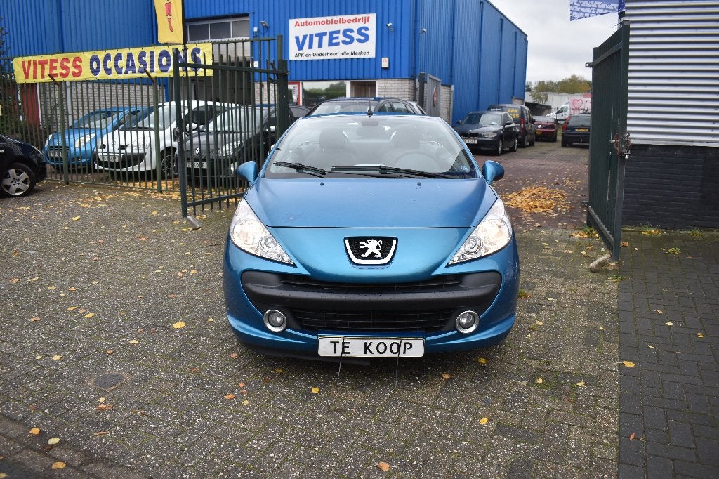 Peugeot 207 1.6 VTI CC 88KW AUT 2008 Blauw  AUTOMAAT, Auto's, 4 cilinders, Cabriolet, 600 kg, 1598 cc