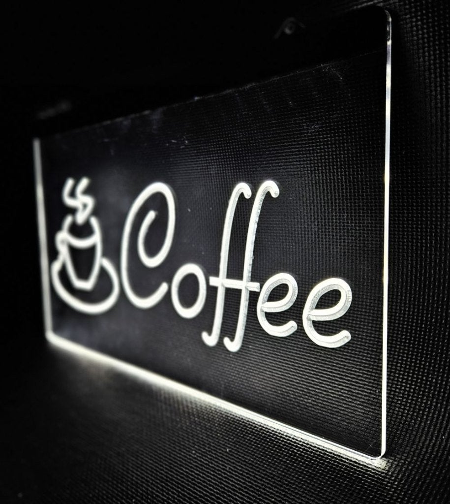 Coffee koffie wit led reclame ledlamp wanddeco deco lamp, Info@deconoord.nl, Deco Noord, Nieuw, Ophalen of Verzenden