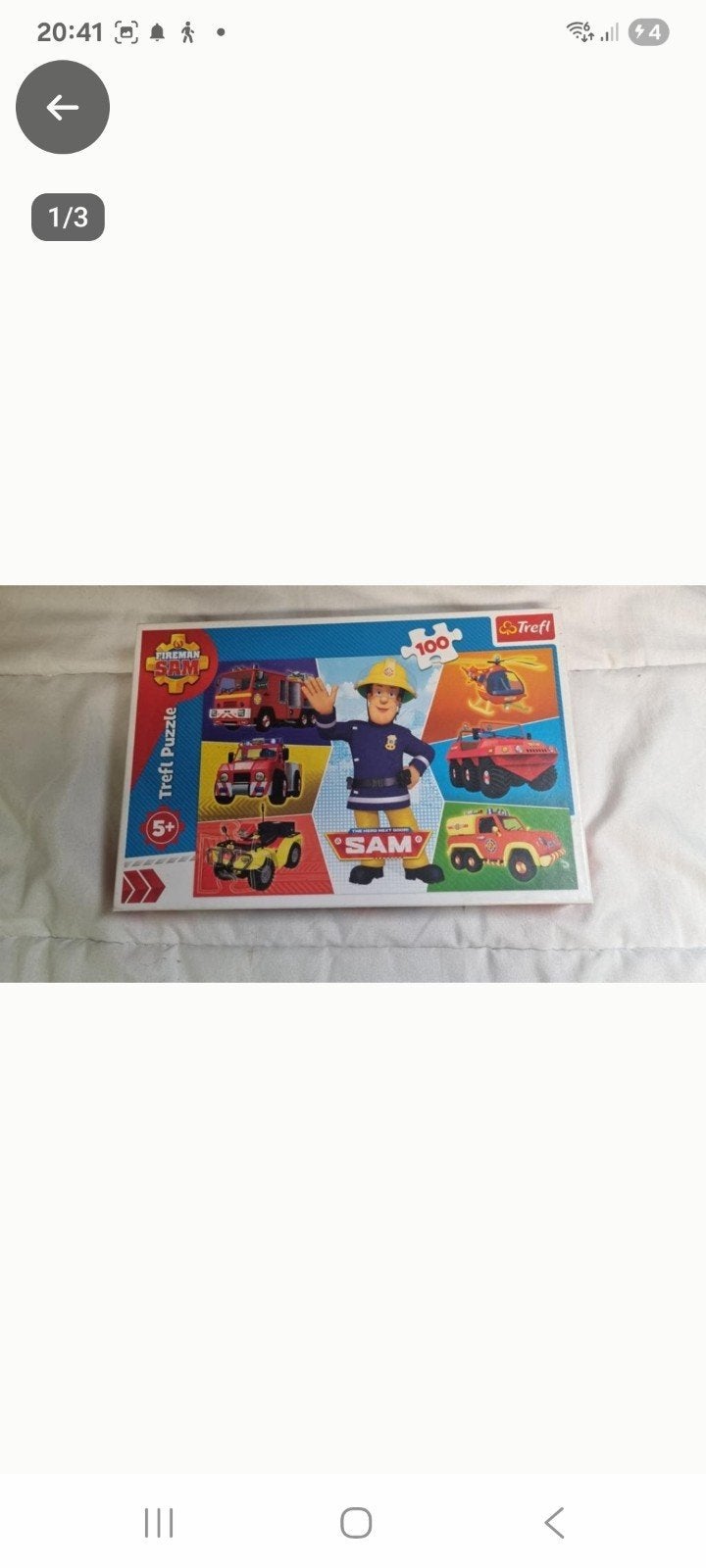 Brandweerman Sam puzzel 100 stukjes (gebruikt), Kinderen en Baby's, Ophalen of Verzenden, Meer dan 50 stukjes, Gebruikt, 4 tot 6 jaar