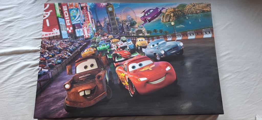 Disney Cars Canvas Schilderij 40x60cm, Ophalen, Schilderij