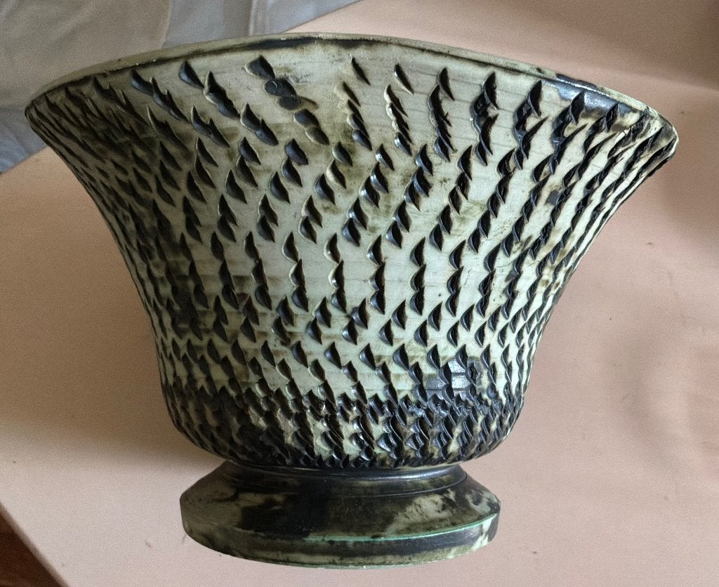 Bloempot Berkenbast, 23x14 cm, Gebruikt, Rond, Binnen, Ophalen of Verzenden