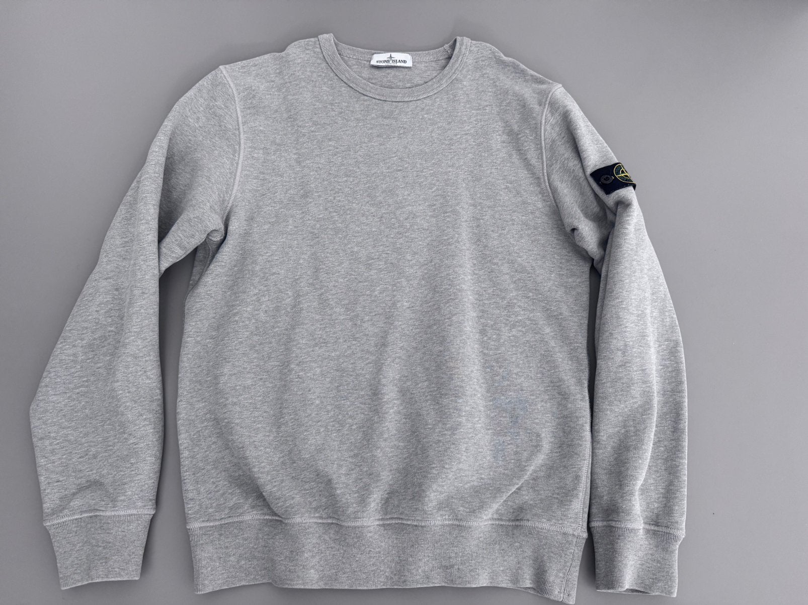 100% echte Stone Island Junior Trui mt 170 XS grijs, Ophalen, Zo goed als nieuw, Jongen, Trui of Vest