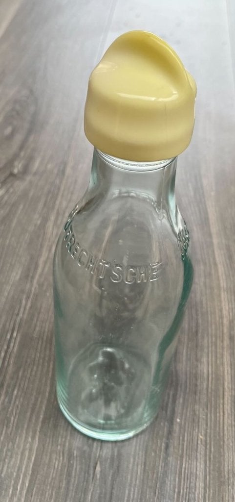 Vintage melkfles Utrechtse melkinrichting, Ophalen of Verzenden, Zo goed als nieuw, Gebruiksvoorwerp