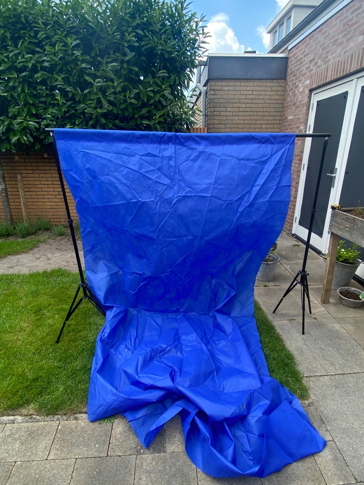 Draagbaar Achtergrondsysteem met Diverse Doeken, Audio, Tv en Foto, Fotografie | Fotostudio en Toebehoren, Ophalen of Verzenden