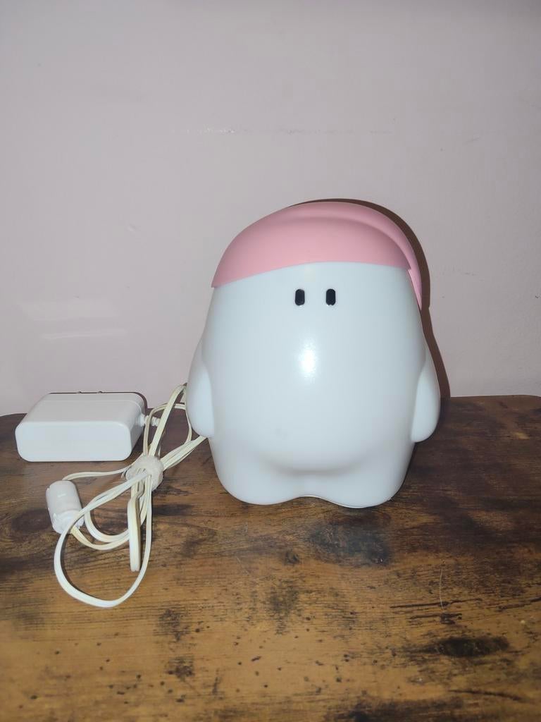 Slaaptrainer kind/nachtlampje spookje, wit met roze, Ophalen, Lamp