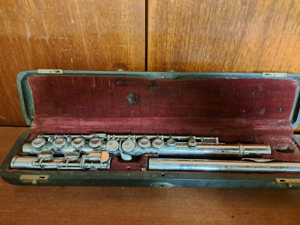 dwarsfluit Kohlert & Co antiek, Muziek en Instrumenten, Blaasinstrumenten | Dwarsfluiten en Piccolo's, Ophalen of Verzenden, Gebruikt