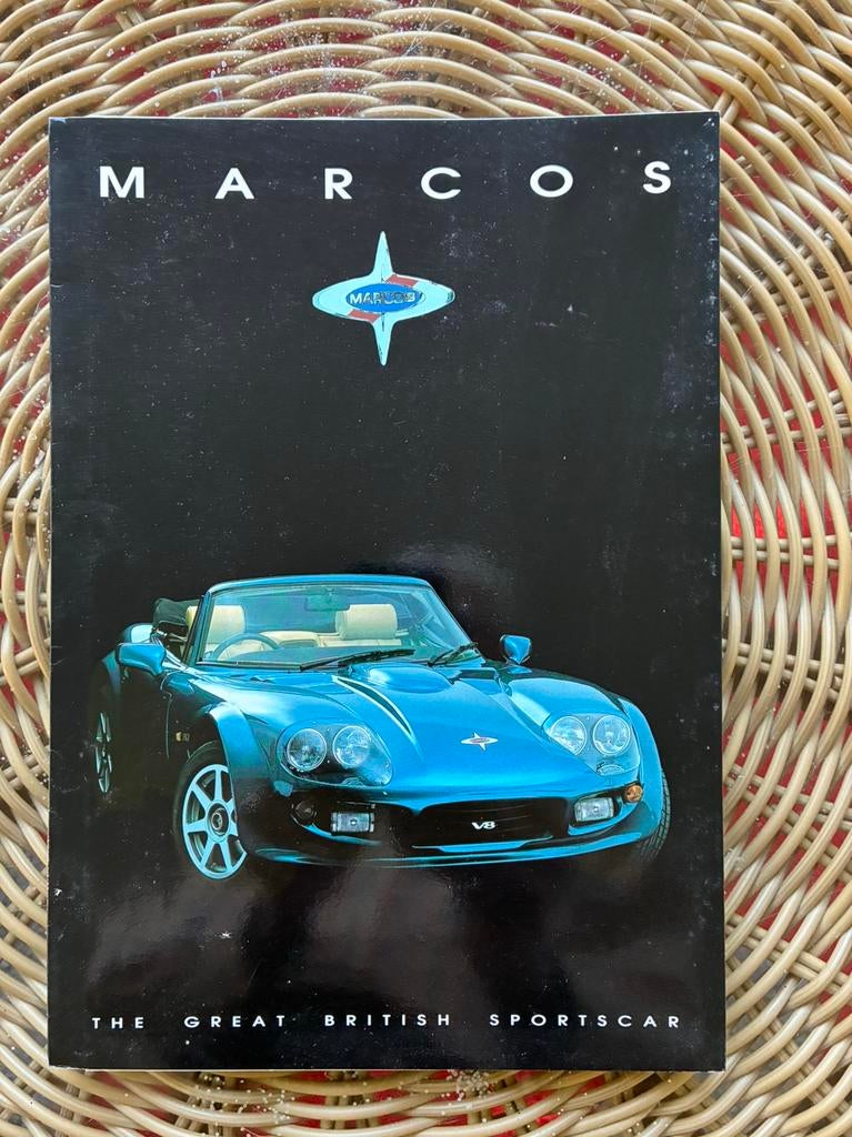 Marcos originele brochure Mantara, Ophalen of Verzenden, Nieuw, Auto's