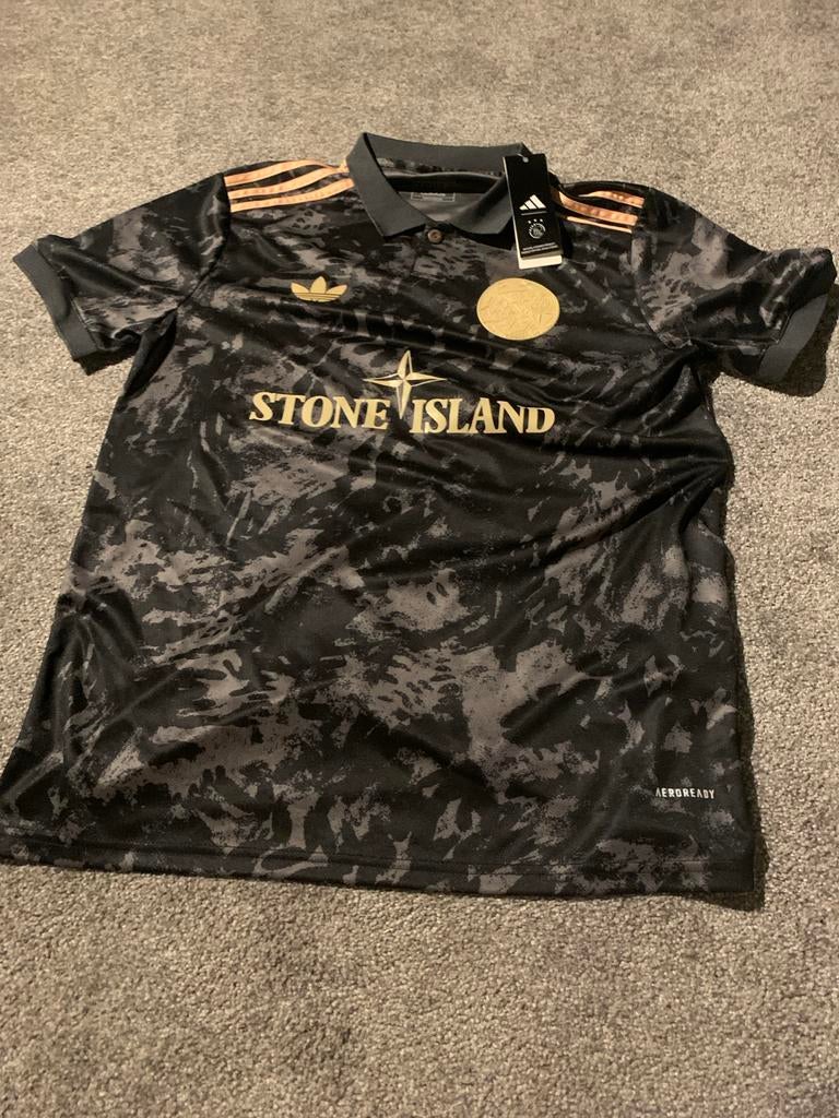 Ajax x Stone Island Voetbalshirt - Nieuw met labels, Maat M, Ophalen, Zo goed als nieuw, Shirt