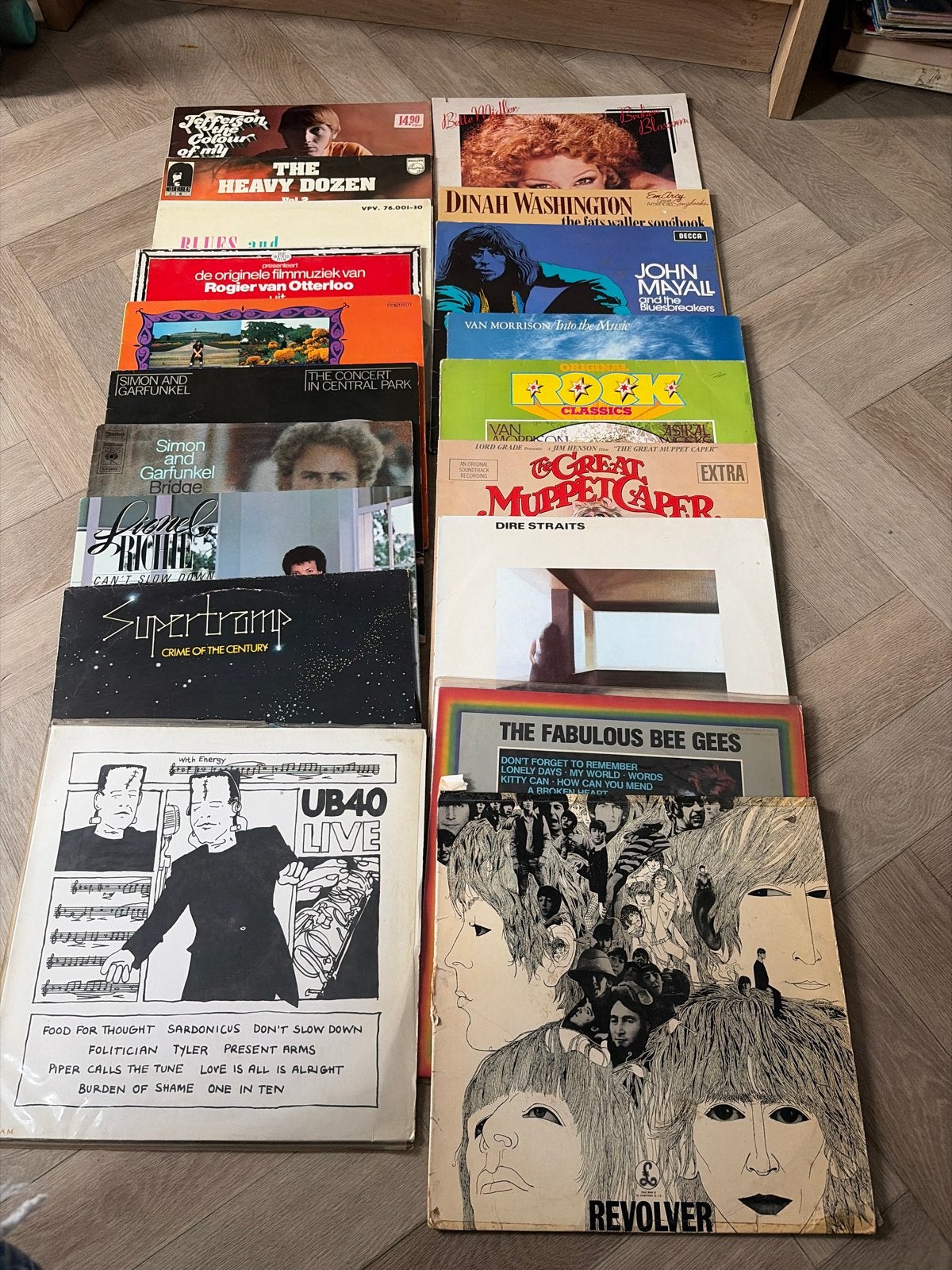 Partij van 19 LP's: Dire Straits, The Beatles, UB40 en meer, Cd's en Dvd's, Vinyl | Pop, Ophalen of Verzenden, 1970 - 1979, Gebruikt