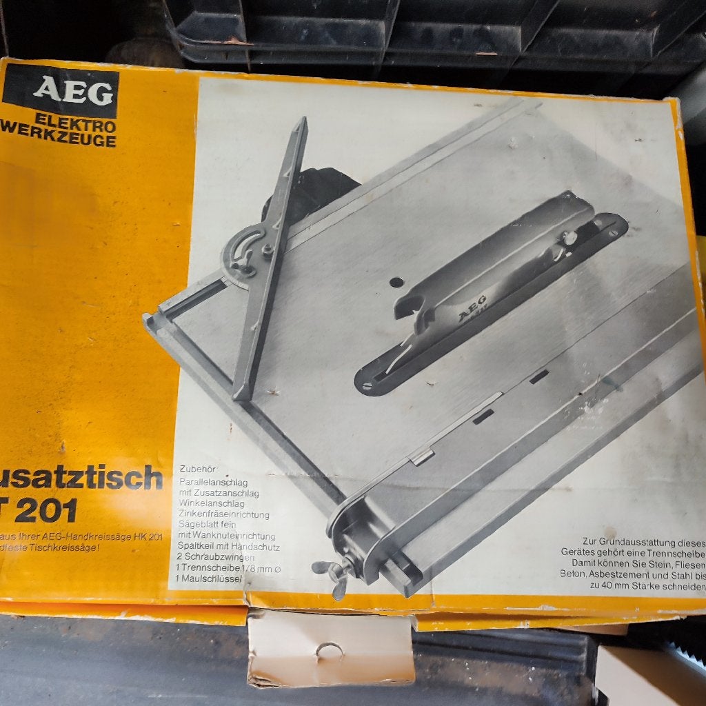 Slijptafel/zaagtafel AEG Zusatztisch ZT 201, Ophalen, AEG, Gebruikt, Cirkelzaag