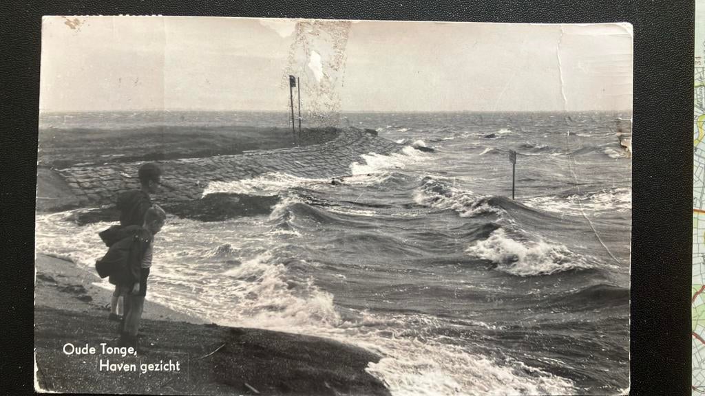 Oude Tonge Haven gezicht ,  woeste  Grevelingen, Ophalen of Verzenden, 1940 tot 1960, Zuid-Holland