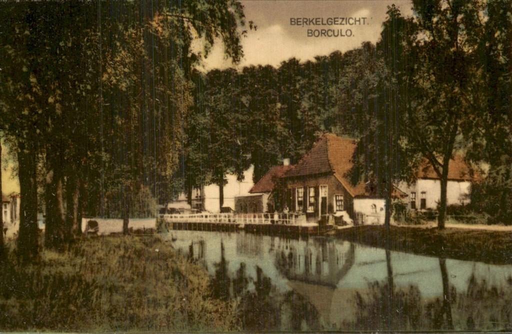 Borculo - Berkelgezicht - Huis aan de Berkel, Ophalen of Verzenden, 1920 tot 1940, Ongelopen, Gelderland