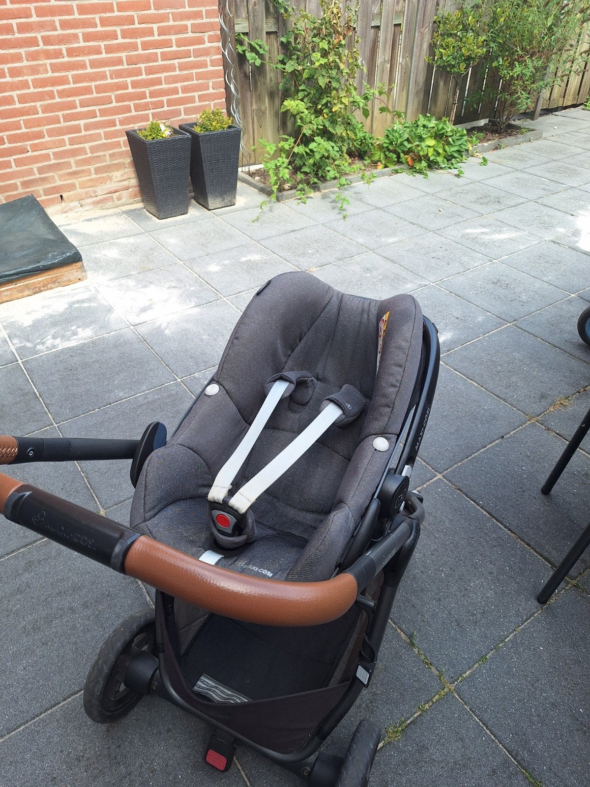 Maxi cosi combiwagen, grijs, Ophalen, Combiwagen, Maxi-Cosi, Verstelbare duwstang