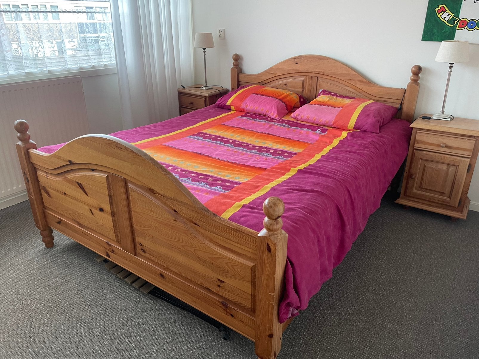 Compleet bed 160x200, Ophalen, Zo goed als nieuw, Tweepersoons