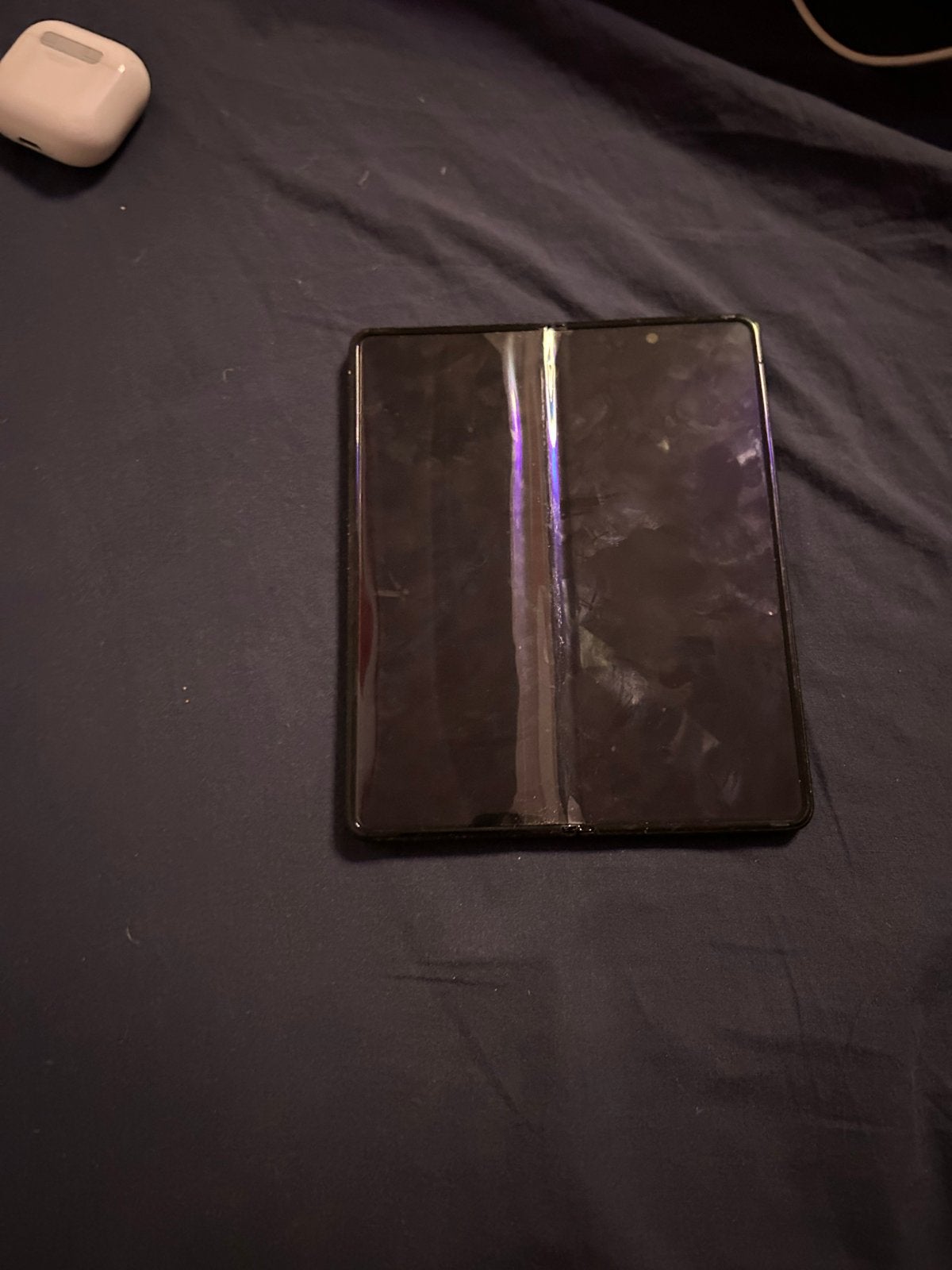 Samsung Galaxy Z Fold 3 - Goede staat, schermfolie los, Gebruikt, Zwart, Touchscreen, Ophalen of Verzenden