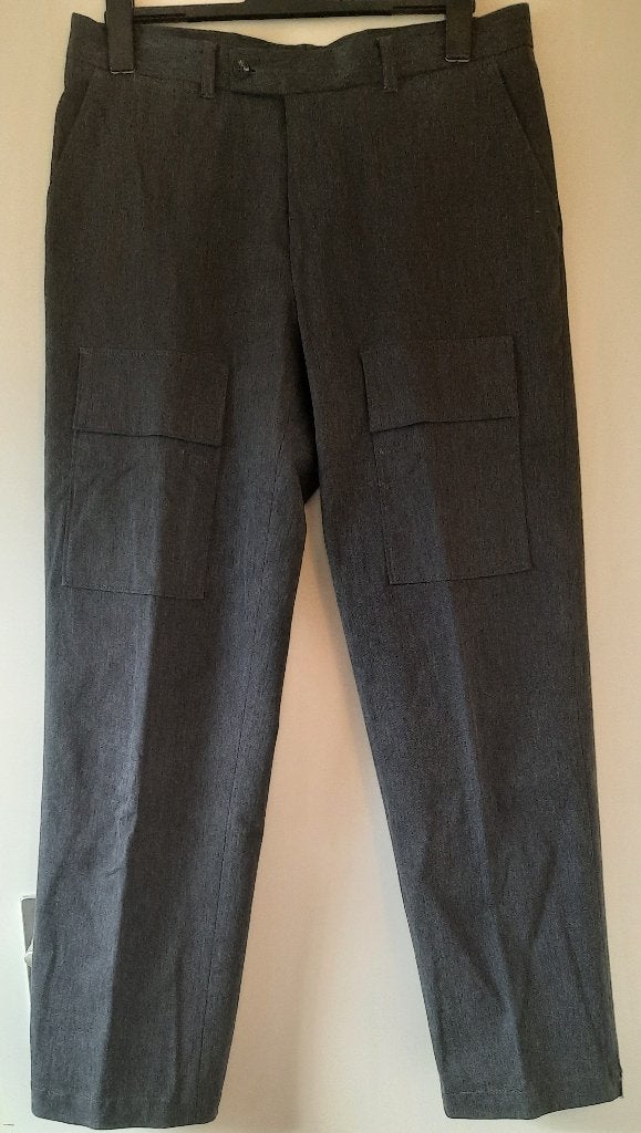 Special casual broek+cargo zakken voorzijde pijpen 52, Ophalen of Verzenden, Gedragen, Maat 52/54 (L), Zwart