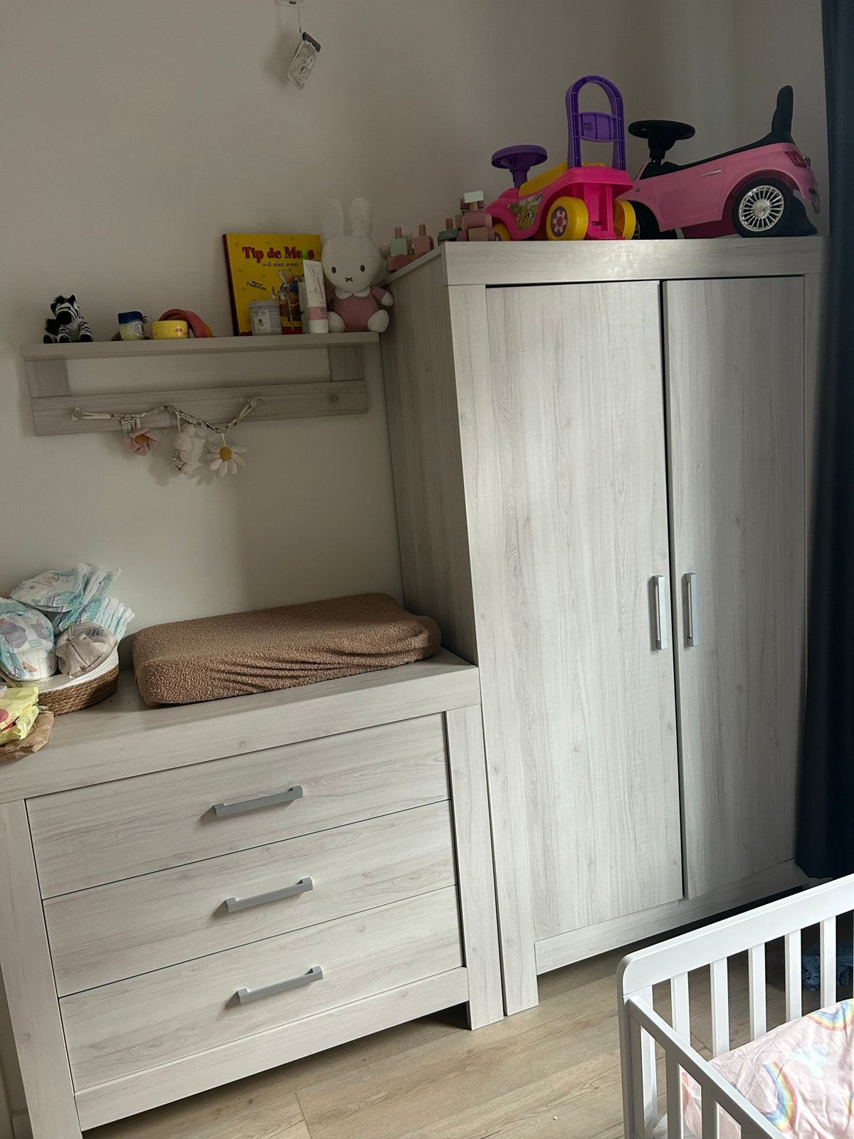 Babykamer set: Commode en kledingkast, Ophalen, Gebruikt, Jongetje of Meisje