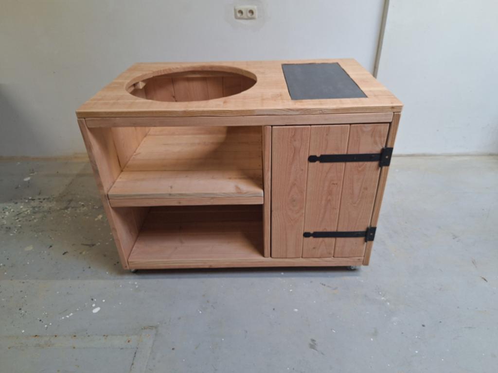 Douglas buitenkeuken Green Egg Basterd Kamado Boretti bbq, Tuin en Terras, Buitenkeukens, Ophalen of Verzenden