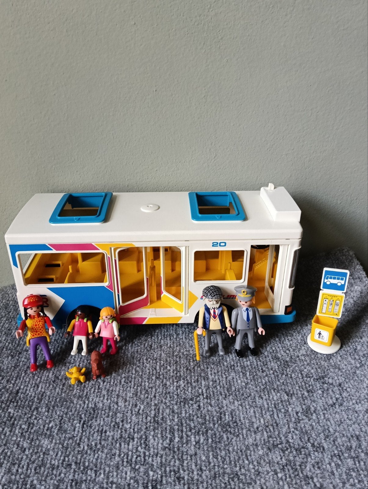 Playmobil stadsbus met passagiers en buschauffeur, Lieselotjetweedehandsspeelgoed@gmail.com, Complete set, -, Voertuig