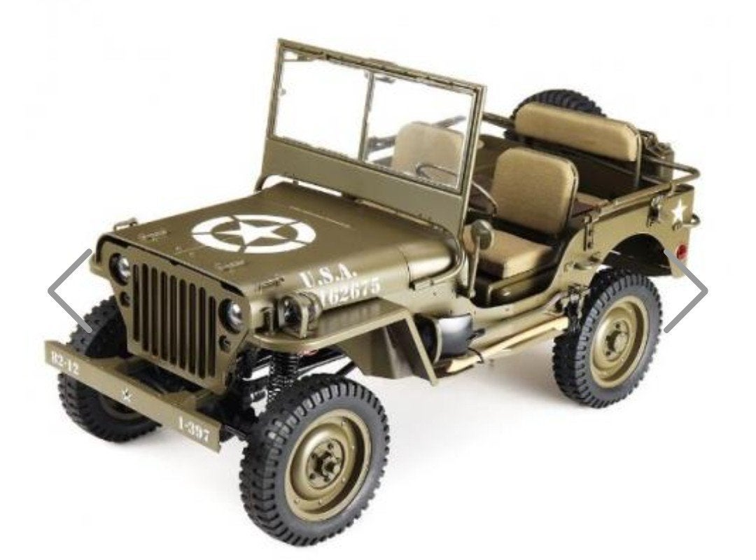 Schaalmodel Jeep Willy 1:6 met veel accessoires NIEUW, Overige merken, Auto, Groter dan 1:32, Nieuw
